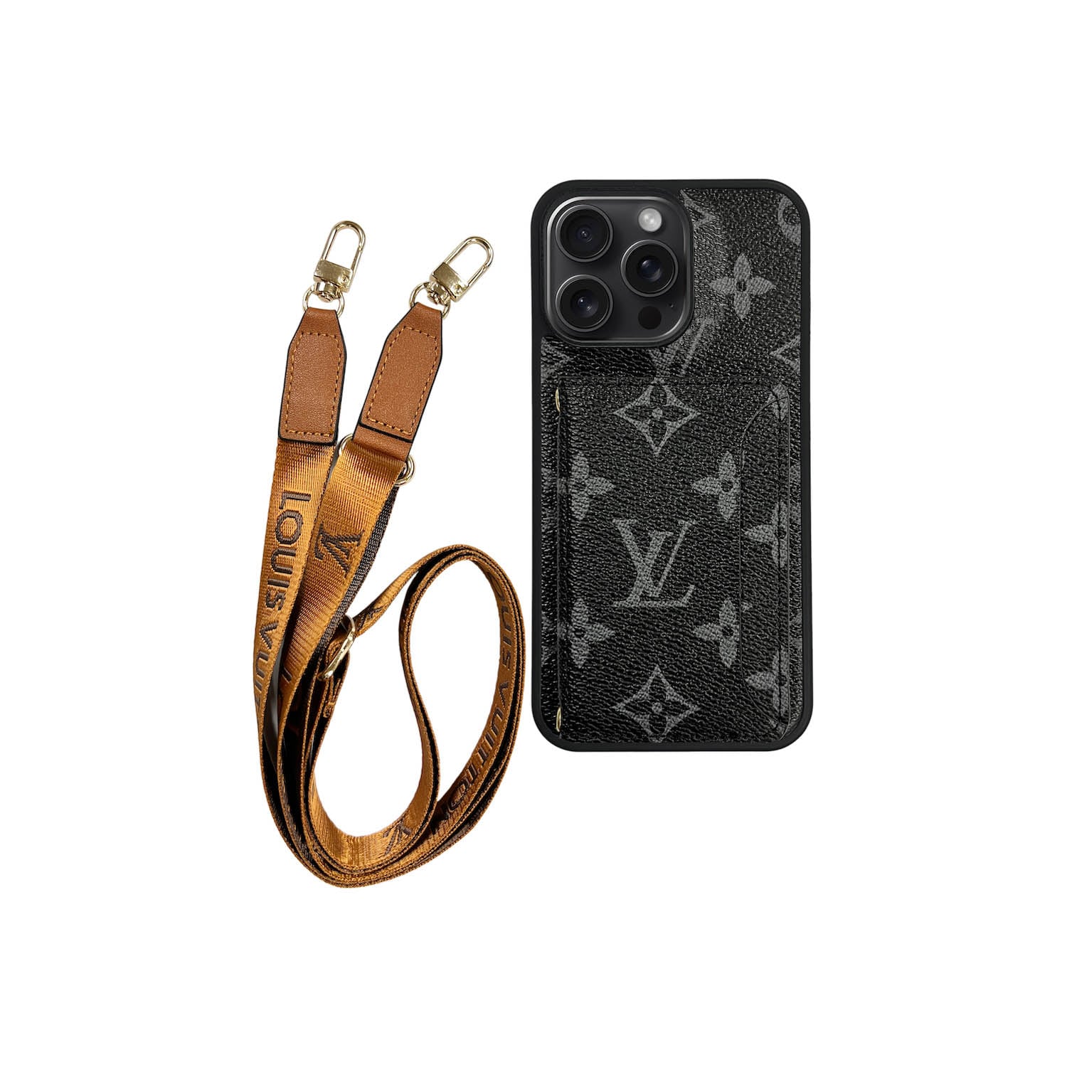 L CLASSIC CARDHOLDER & LANYARD BLK