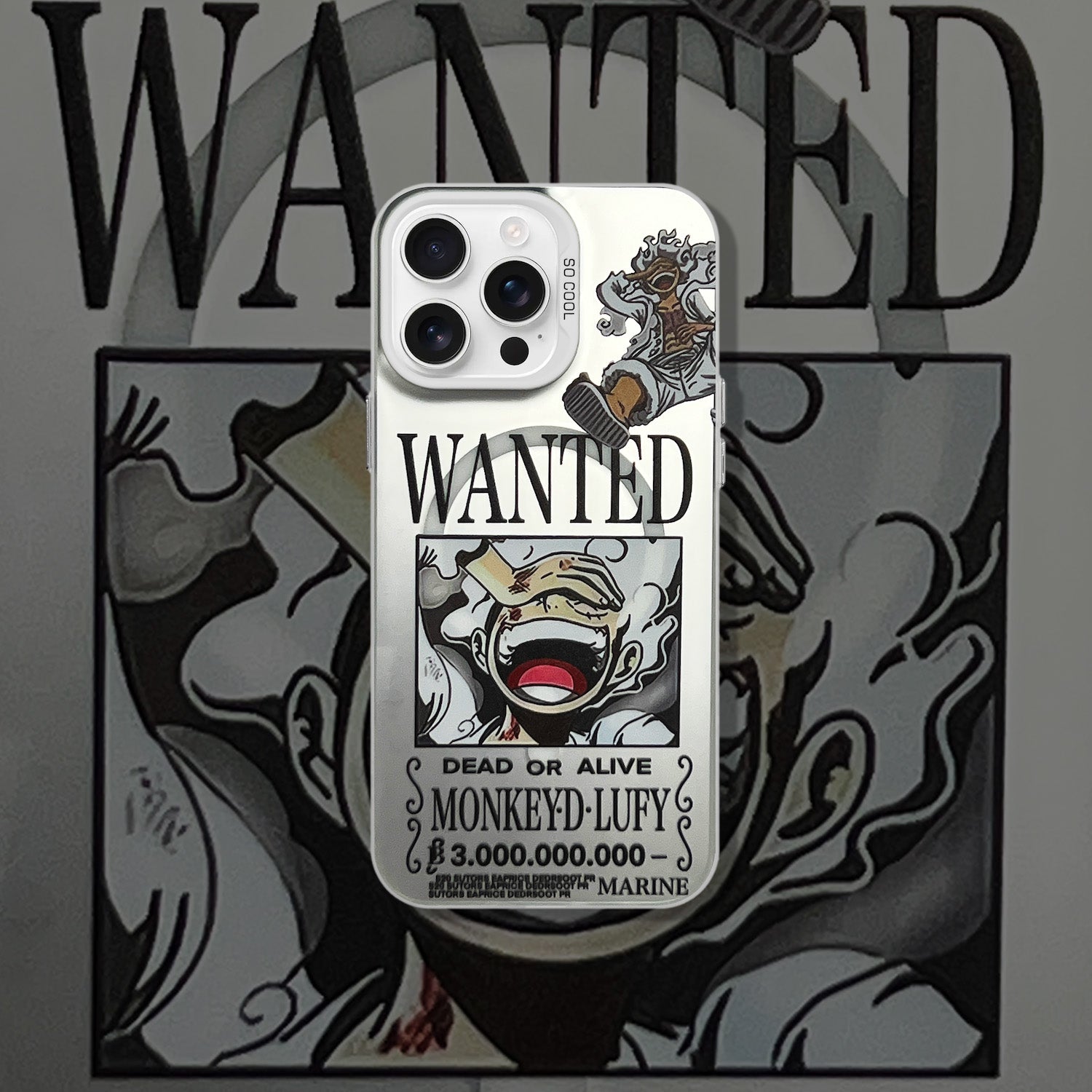 LUFFY GEAR 5 WANTED IPHONE CASE