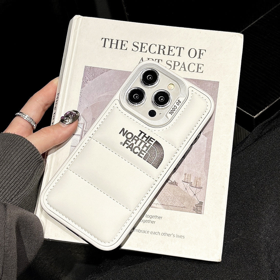 TF Down Jacket iPhone Case Color-blocked frame