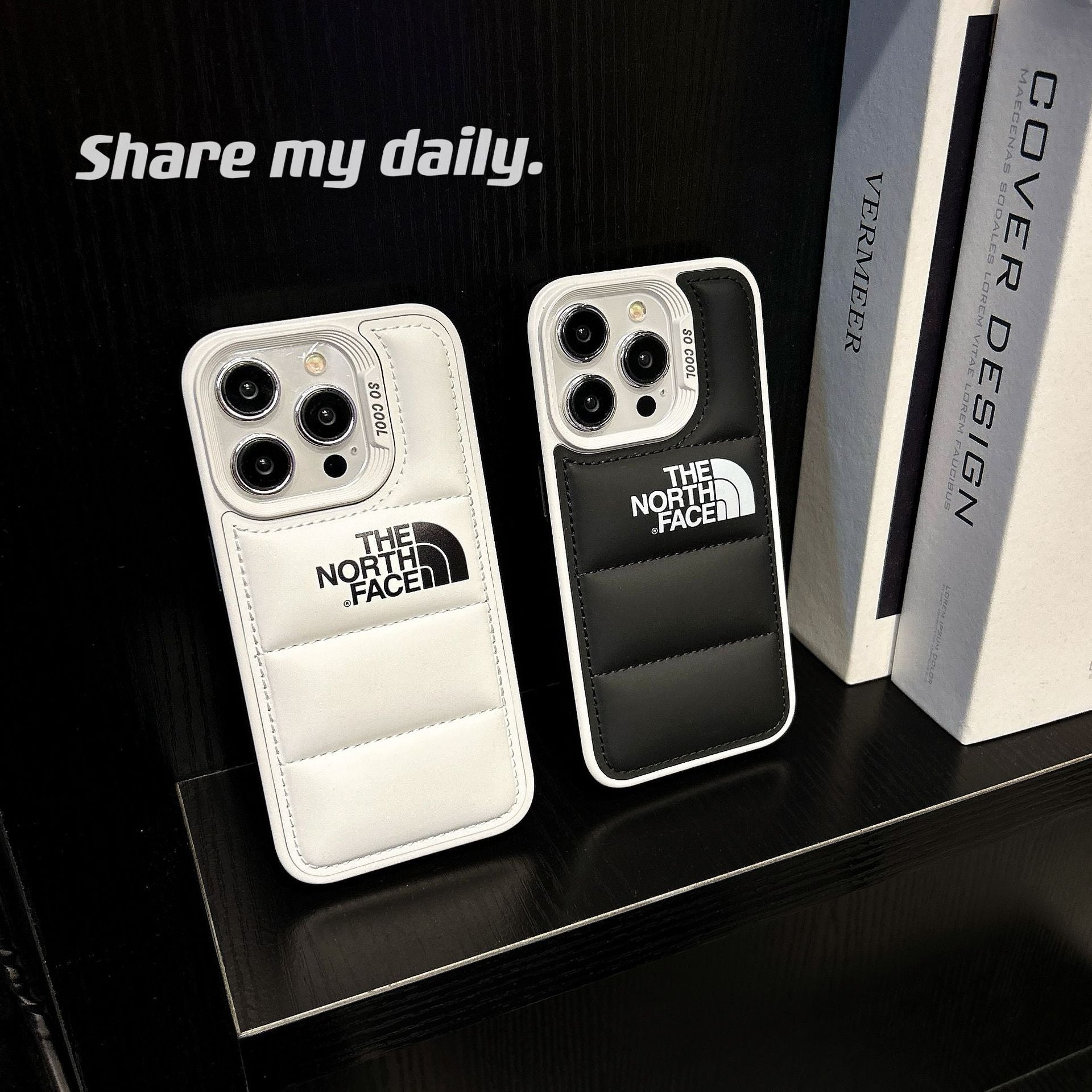 TF Down Jacket iPhone Case Color-blocked frame