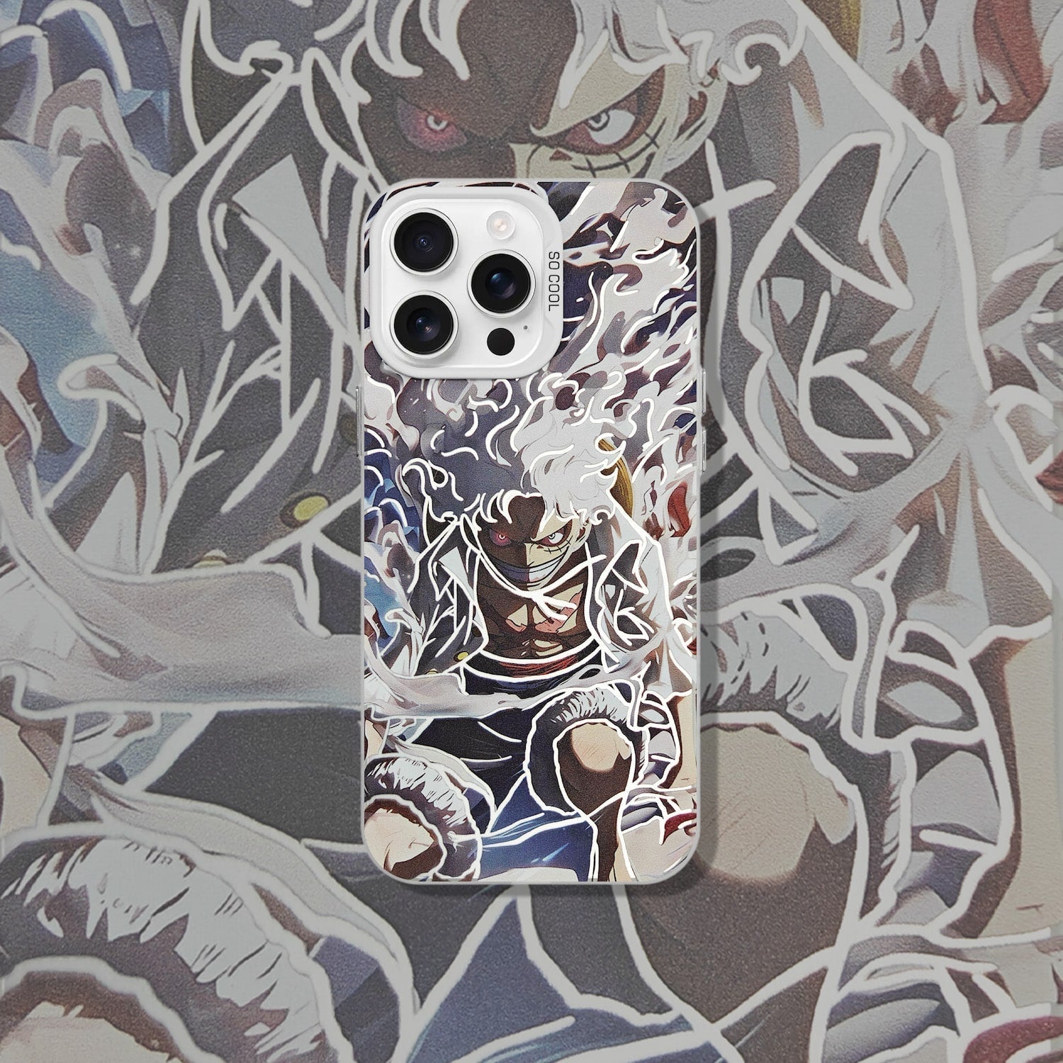 LUFFY ONE PIECE GEAR 5 ANIME IPHONE CASE